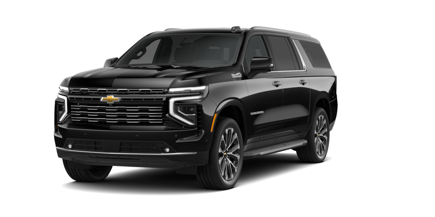 Black Chevrolet Suburban — Gulfshore Transportation flagship vehicle